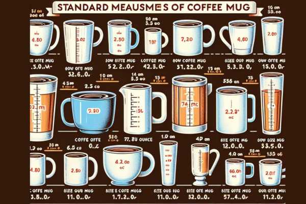 Standard measures of coffee mug